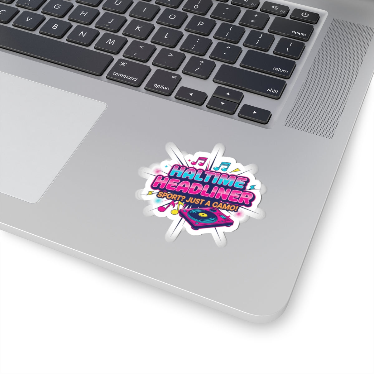Halftime Headliner Kiss-Cut Stickers | neon concert halftime meme, big game music joke