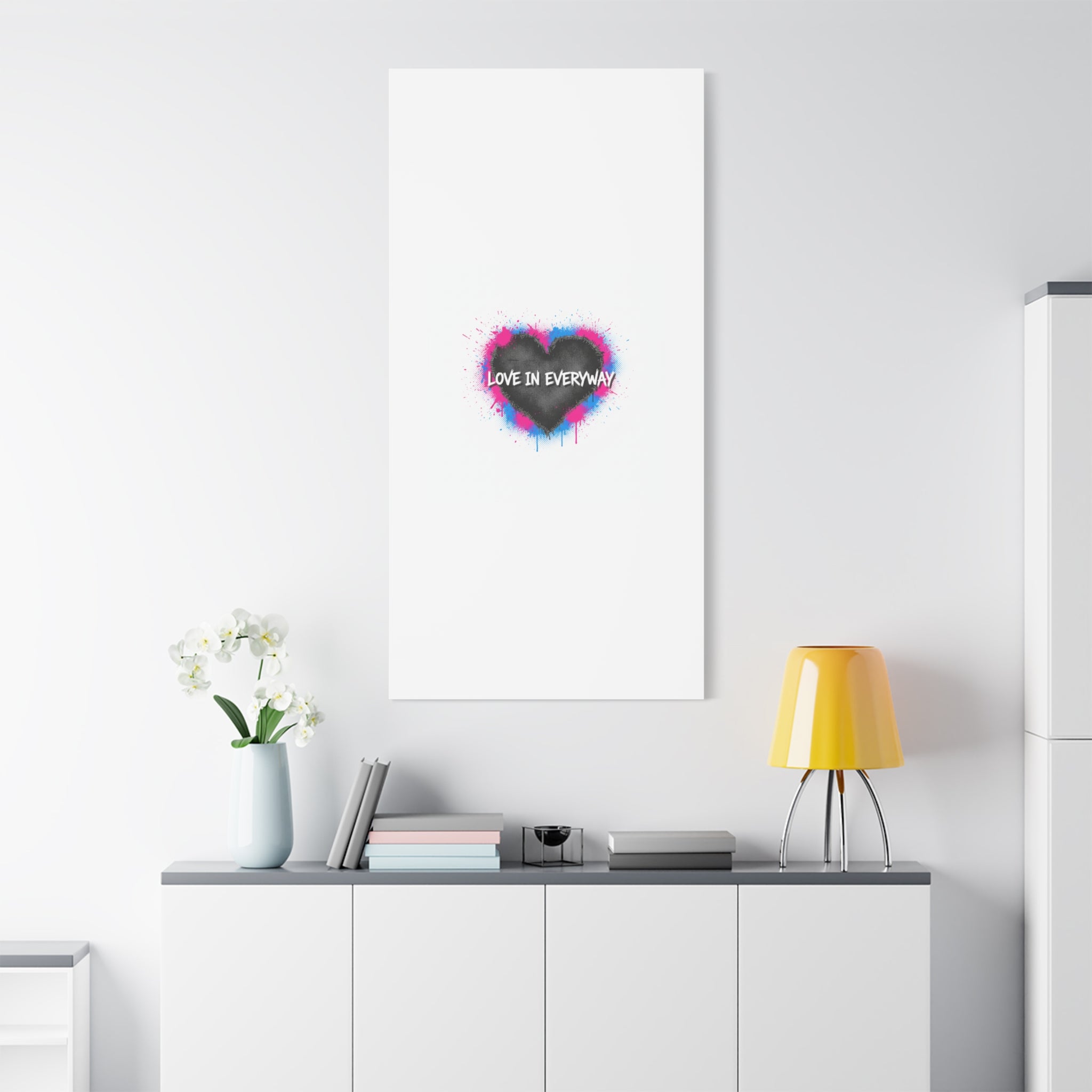 Love in Everyway Heart Canvas | Soft Grunge Hearts, Punk Heart Poster
