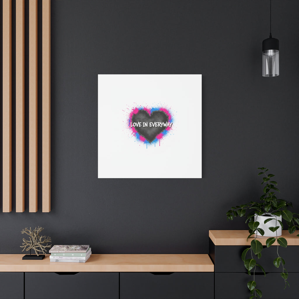 Love in Everyway Heart Canvas | Soft Grunge Hearts, Punk Heart Poster