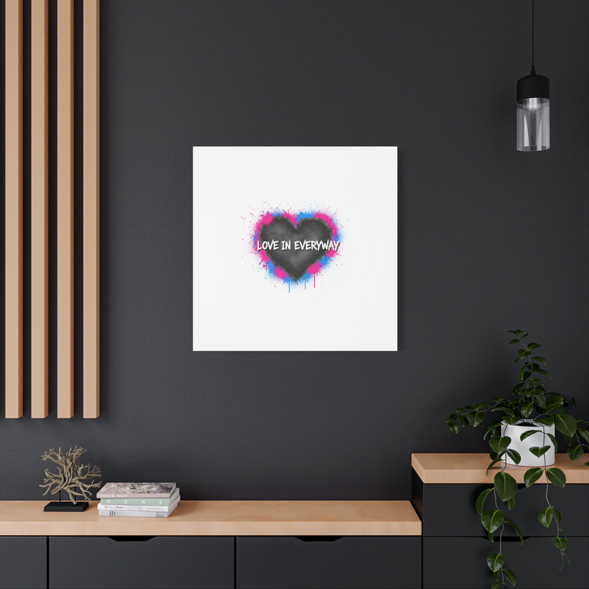 Love in Everyway Heart Canvas | Soft Grunge Hearts, Punk Heart Poster
