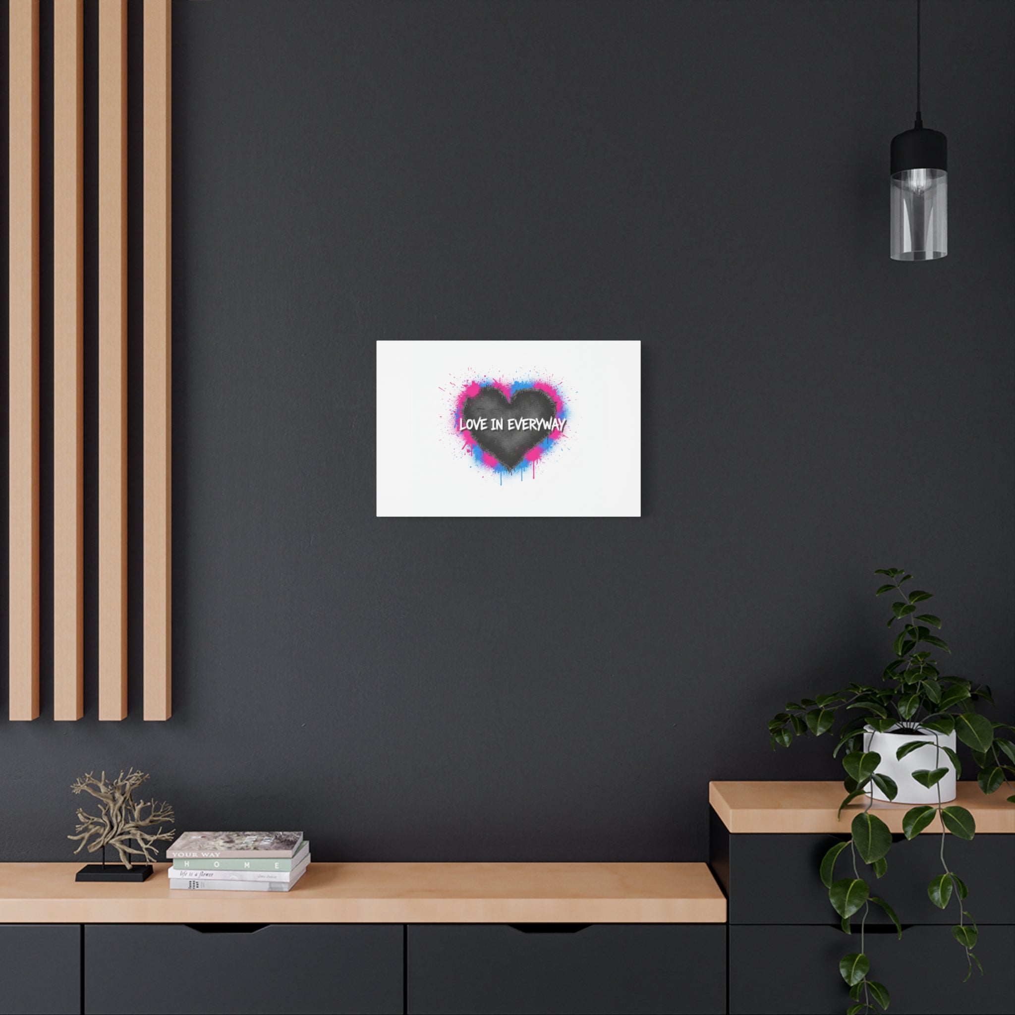Love in Everyway Heart Canvas | Soft Grunge Hearts, Punk Heart Poster