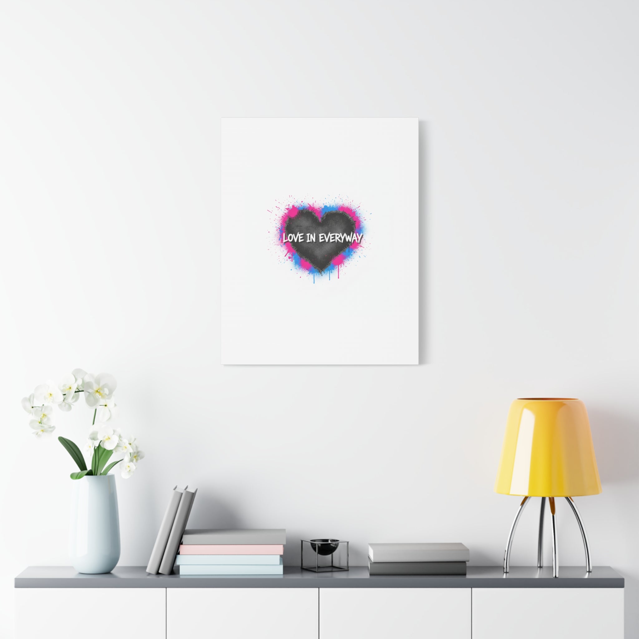 Love in Everyway Heart Canvas | Soft Grunge Hearts, Punk Heart Poster