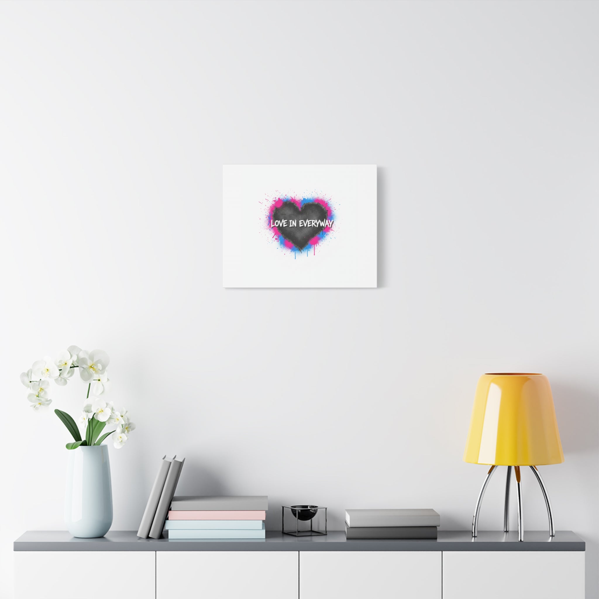 Love in Everyway Heart Canvas | Soft Grunge Hearts, Punk Heart Poster