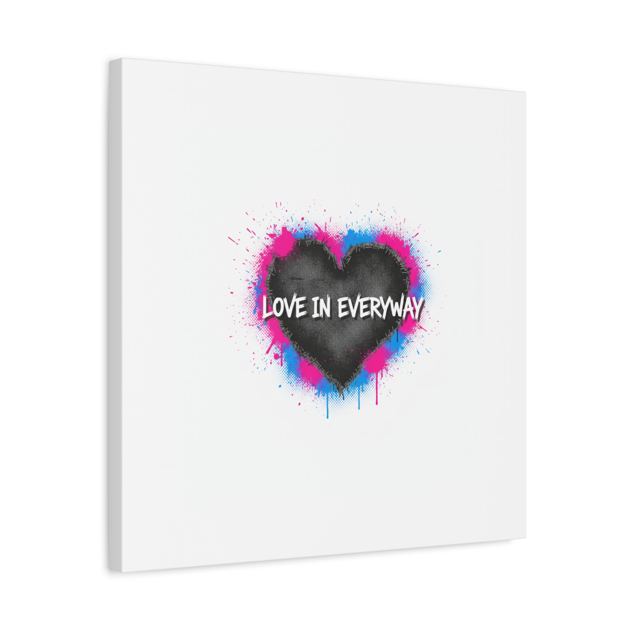 Love in Everyway Heart Canvas | Soft Grunge Hearts, Punk Heart Poster