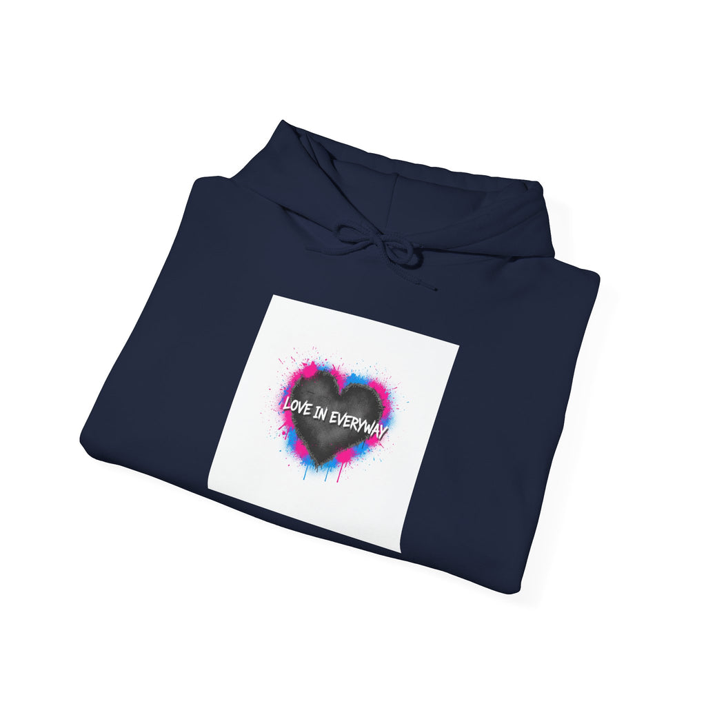 Distressed Grunge Heart Hoodie | soft grunge, punk heart design