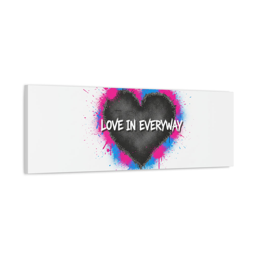 Love in Everyway Heart Canvas | Soft Grunge Hearts, Punk Heart Poster