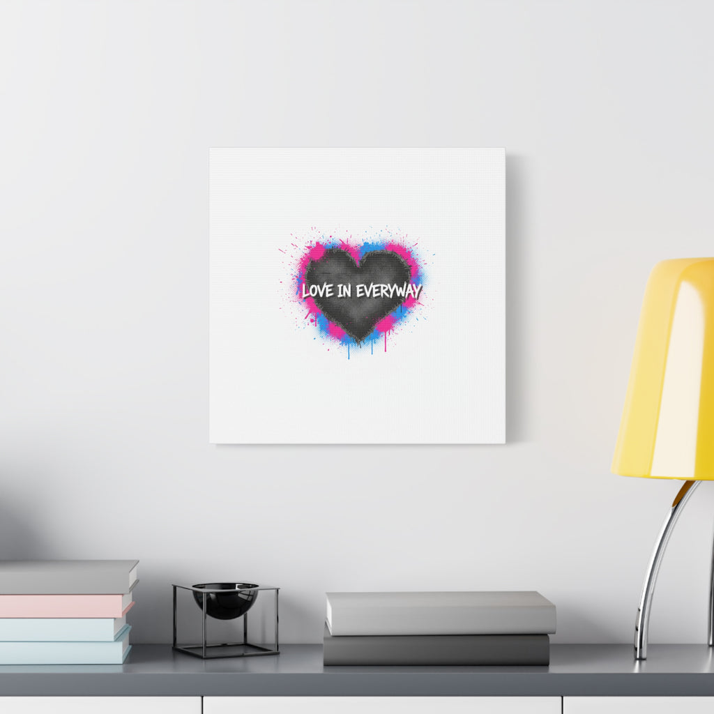 Love in Everyway Heart Canvas | Soft Grunge Hearts, Punk Heart Poster