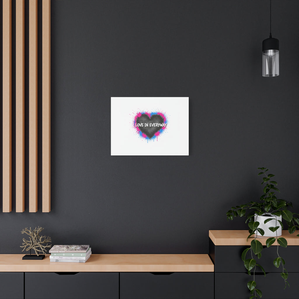 Love in Everyway Heart Canvas | Soft Grunge Hearts, Punk Heart Poster