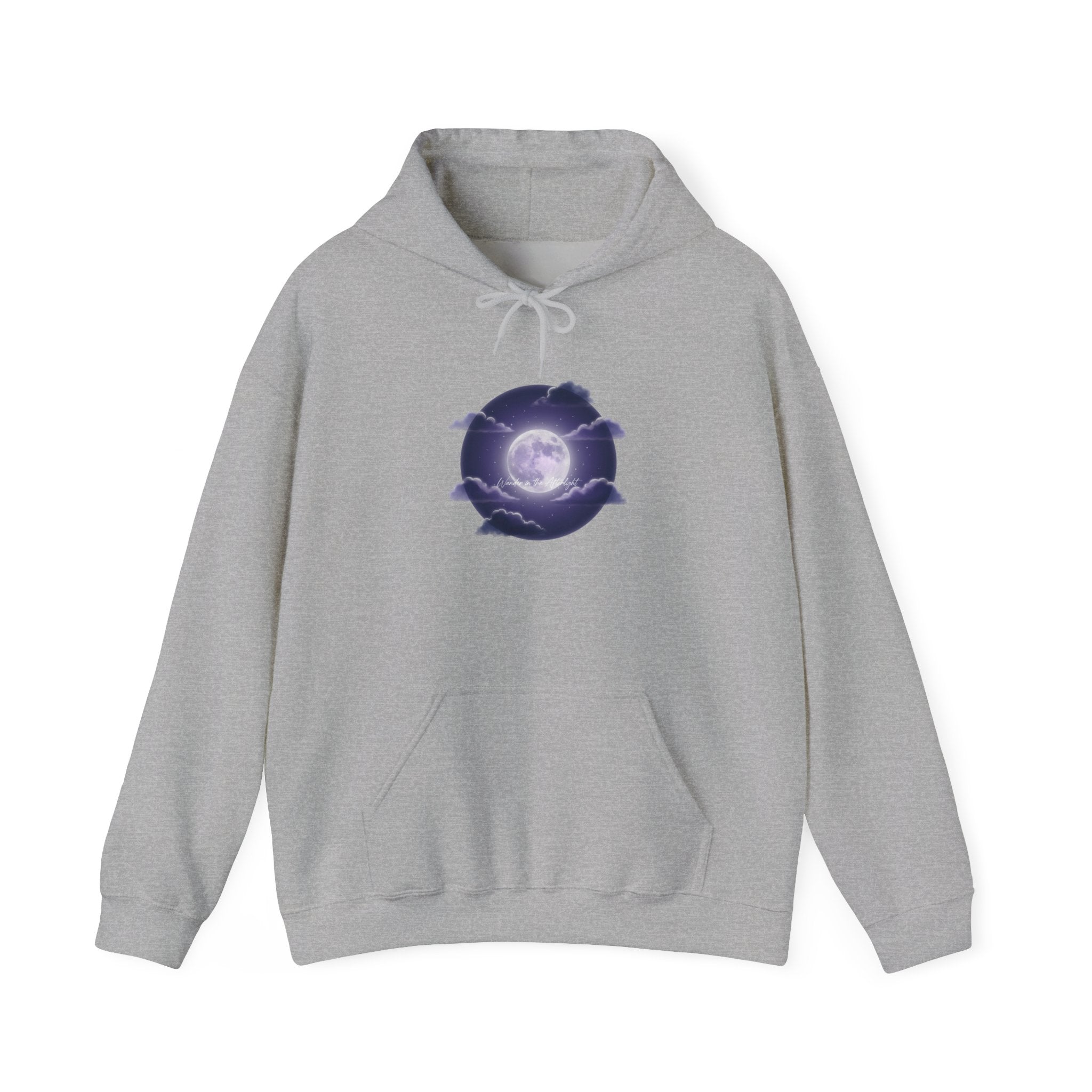 Luminous Night Bloom Hoodie | Afterlight Aesthetic, Cosmic Floral