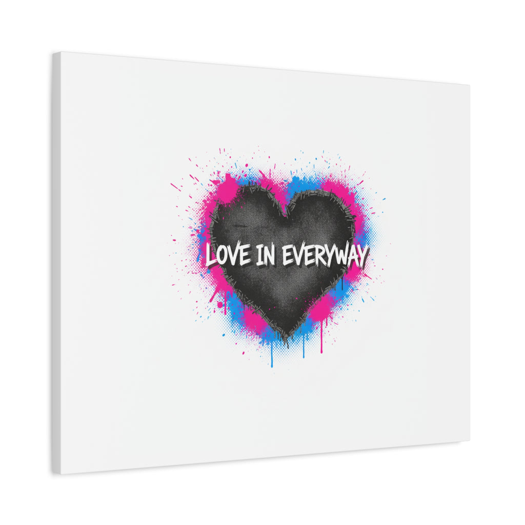 Love in Everyway Heart Canvas | Soft Grunge Hearts, Punk Heart Poster