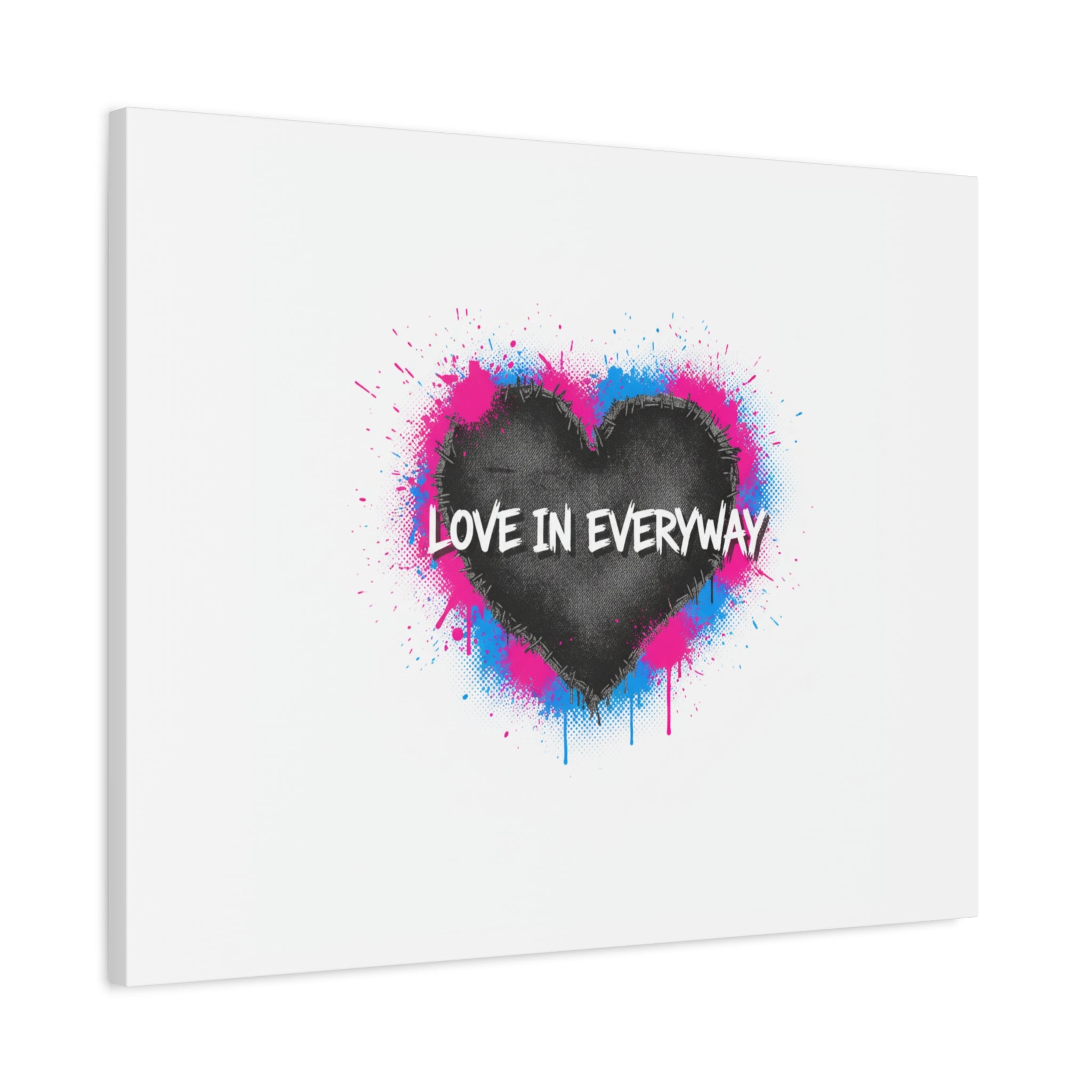 Love in Everyway Heart Canvas | Soft Grunge Hearts, Punk Heart Poster