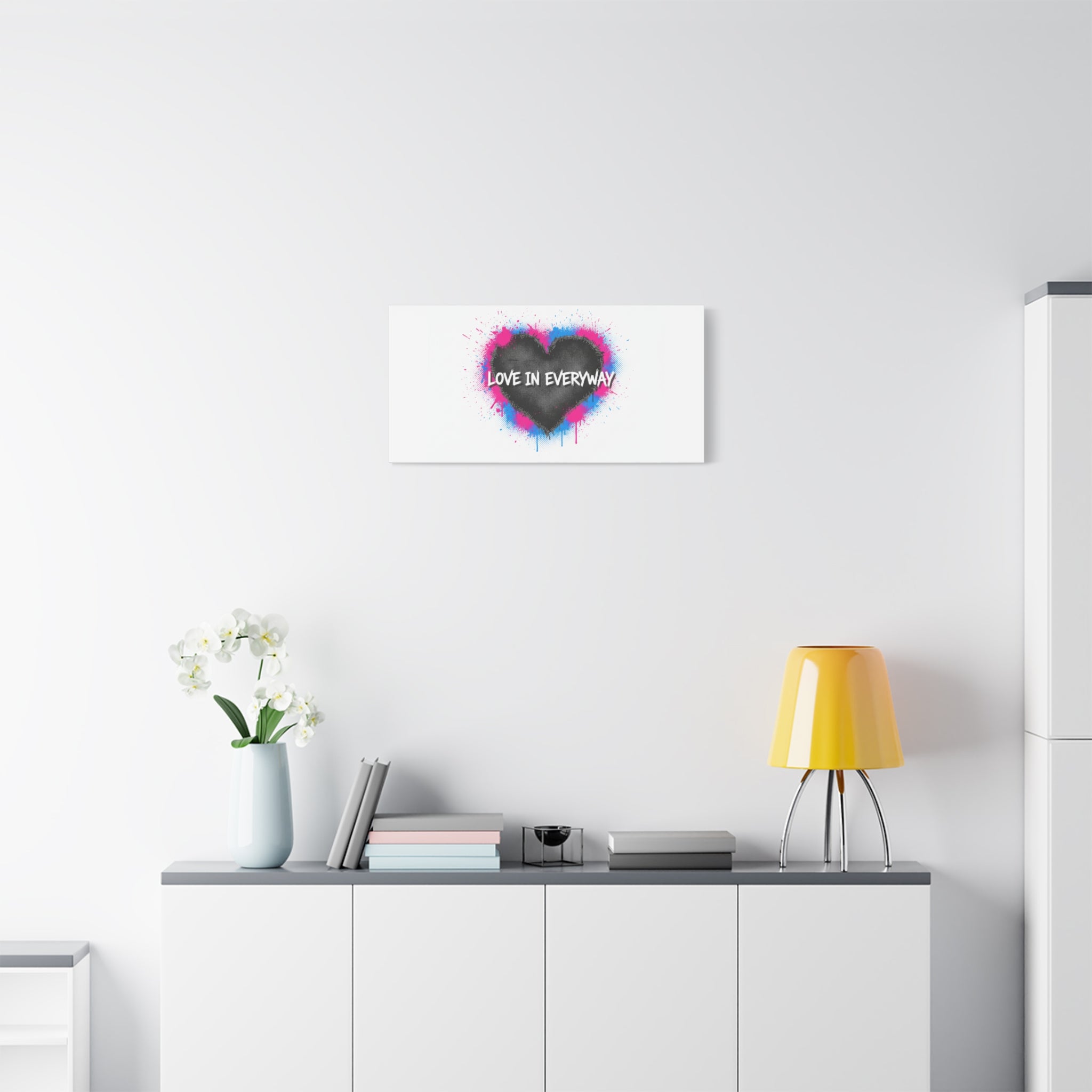 Love in Everyway Heart Canvas | Soft Grunge Hearts, Punk Heart Poster