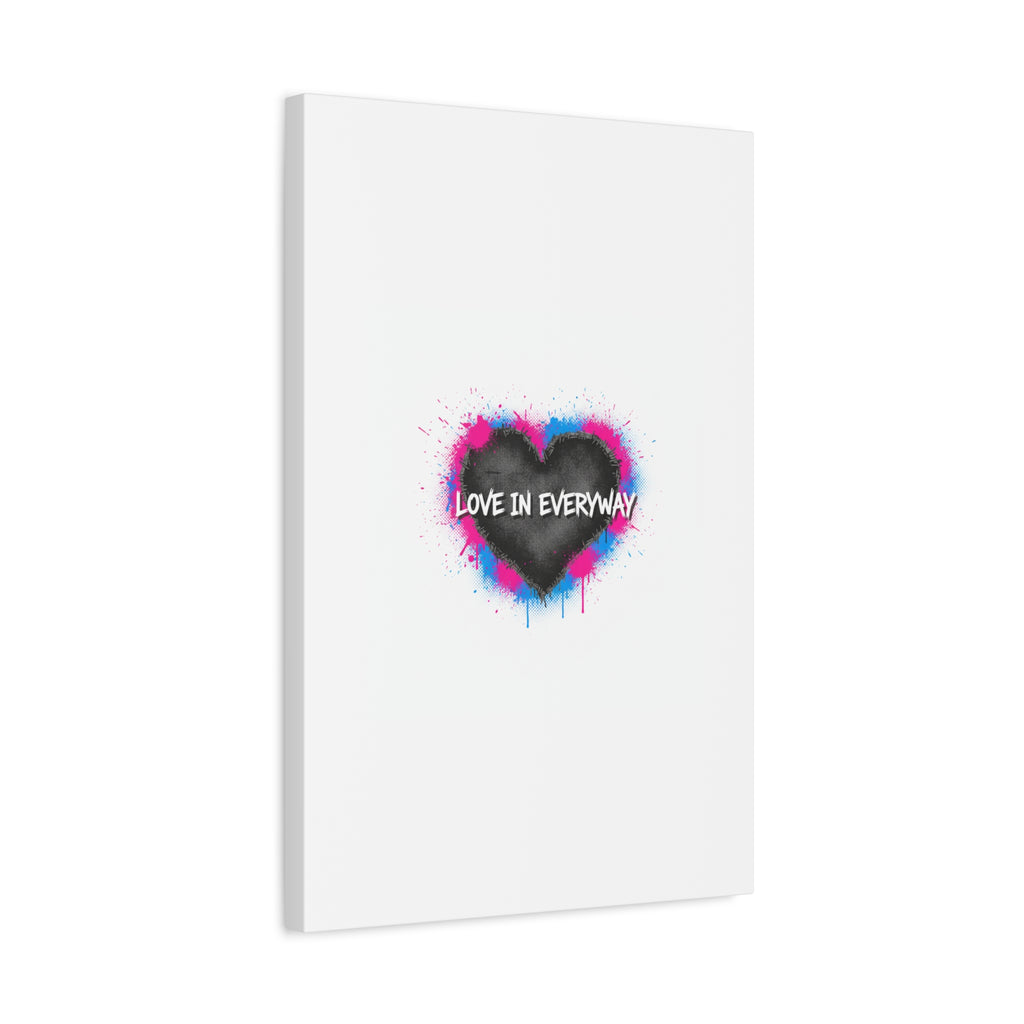 Love in Everyway Heart Canvas | Soft Grunge Hearts, Punk Heart Poster