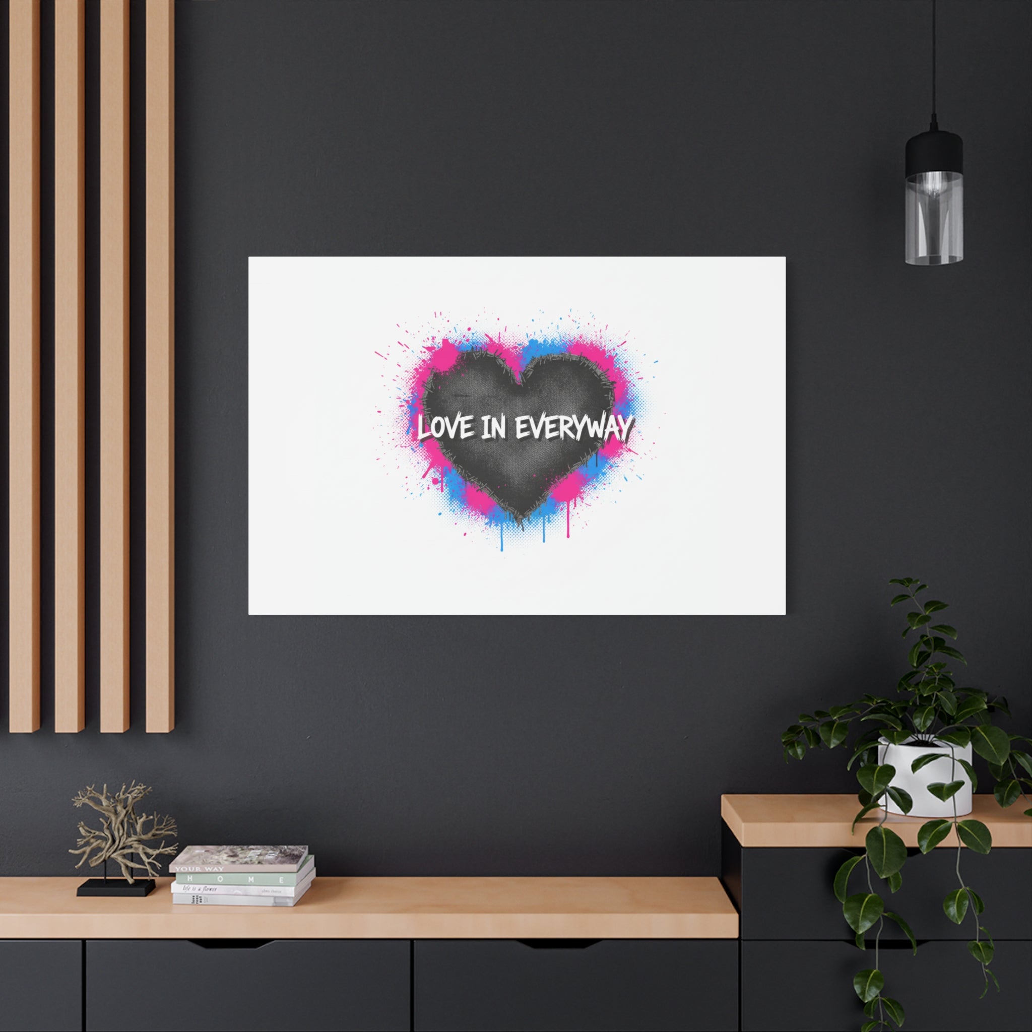 Love in Everyway Heart Canvas | Soft Grunge Hearts, Punk Heart Poster