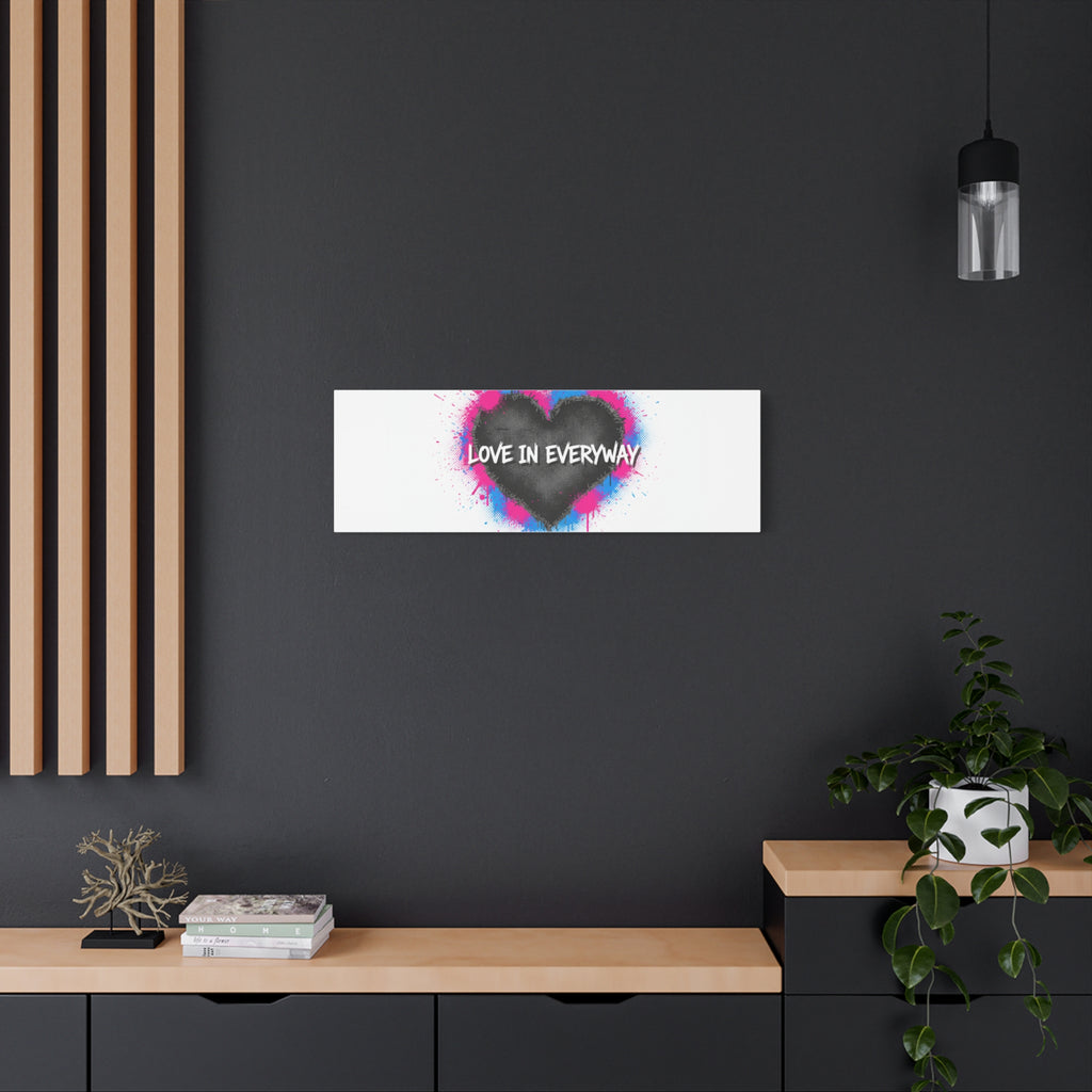 Love in Everyway Heart Canvas | Soft Grunge Hearts, Punk Heart Poster