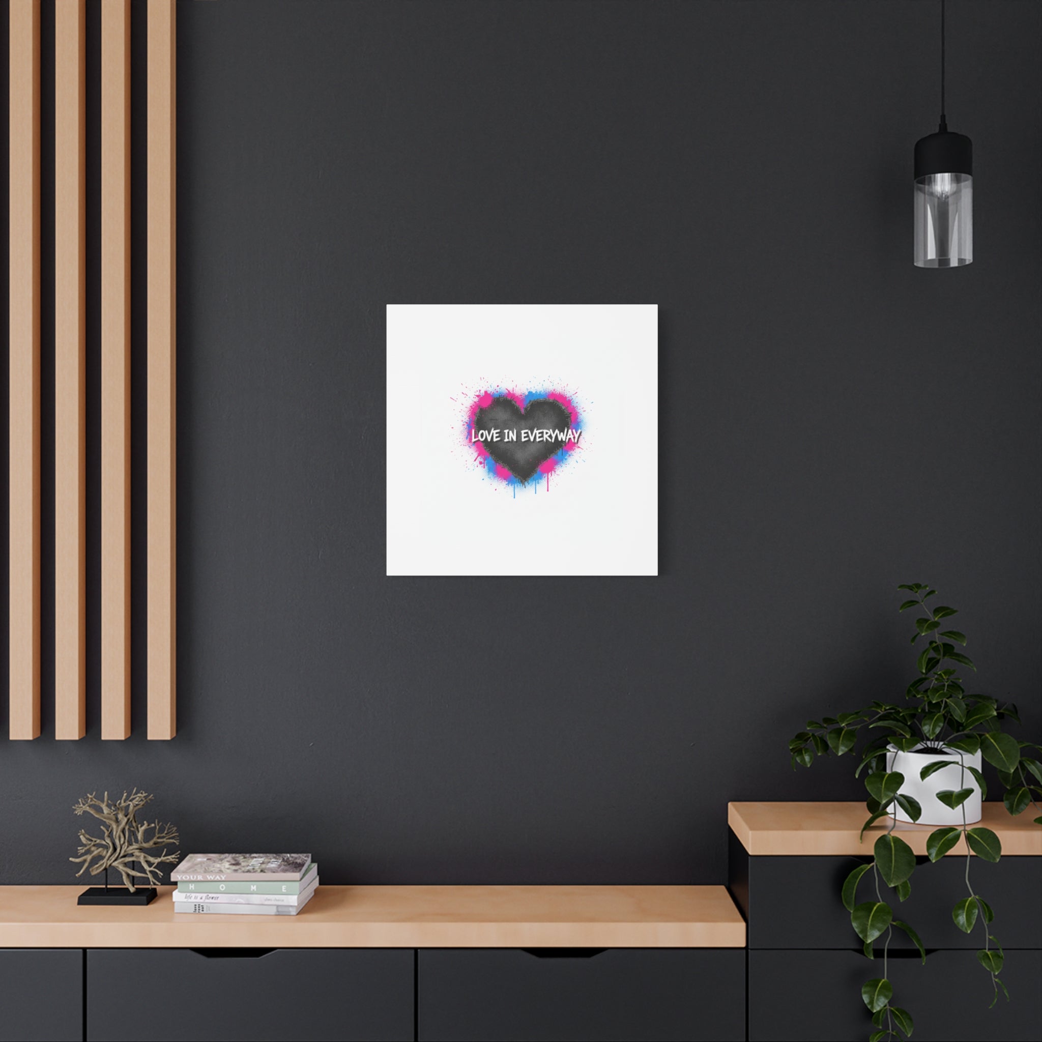 Love in Everyway Heart Canvas | Soft Grunge Hearts, Punk Heart Poster
