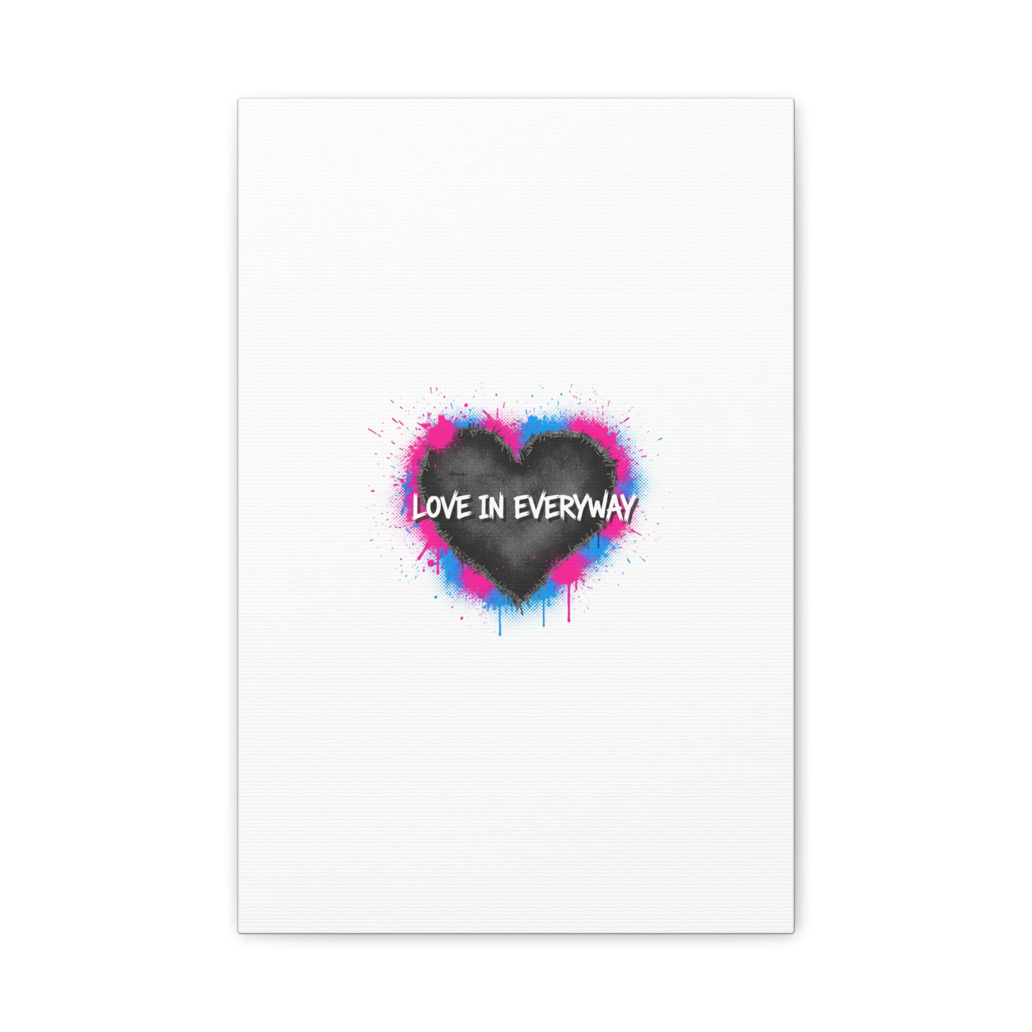 Love in Everyway Heart Canvas | Soft Grunge Hearts, Punk Heart Poster