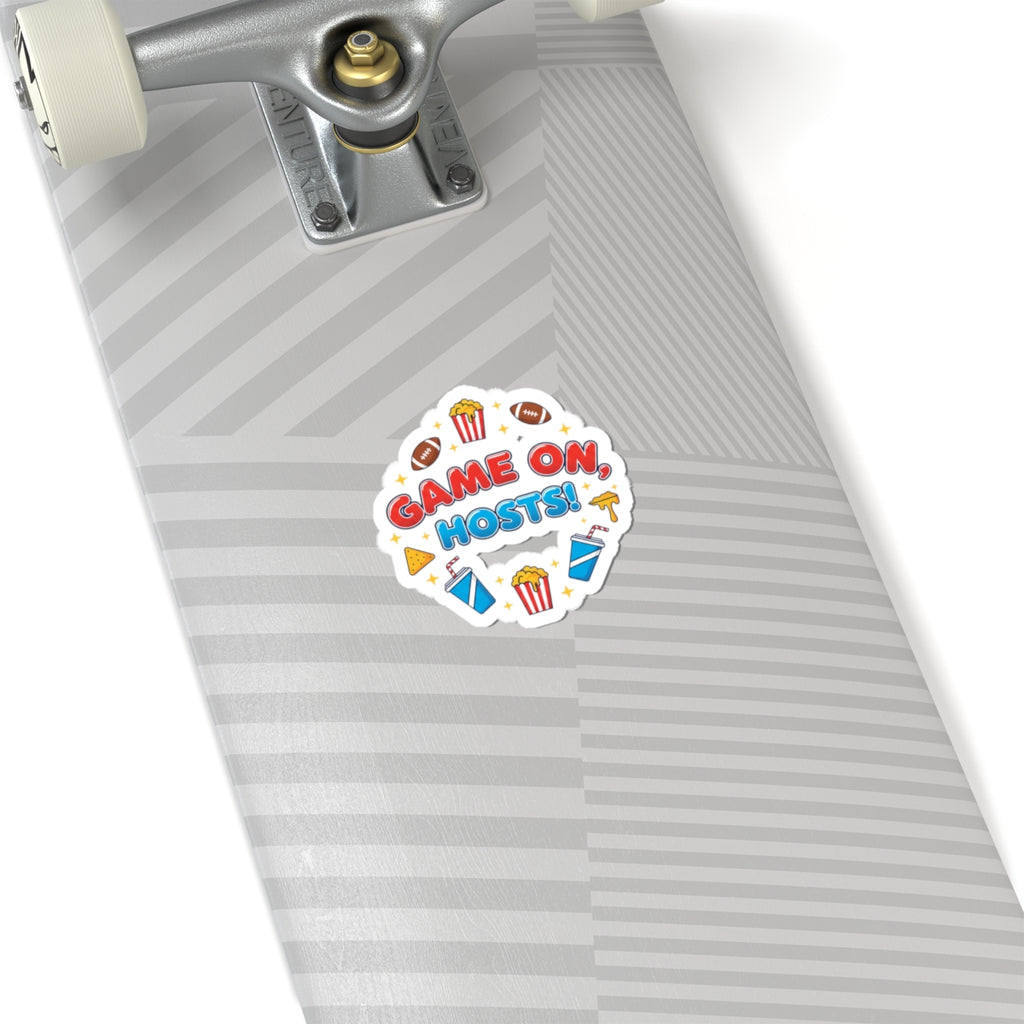 Game On Hosts Sticker | Super Bowl Party, Game Day Humor