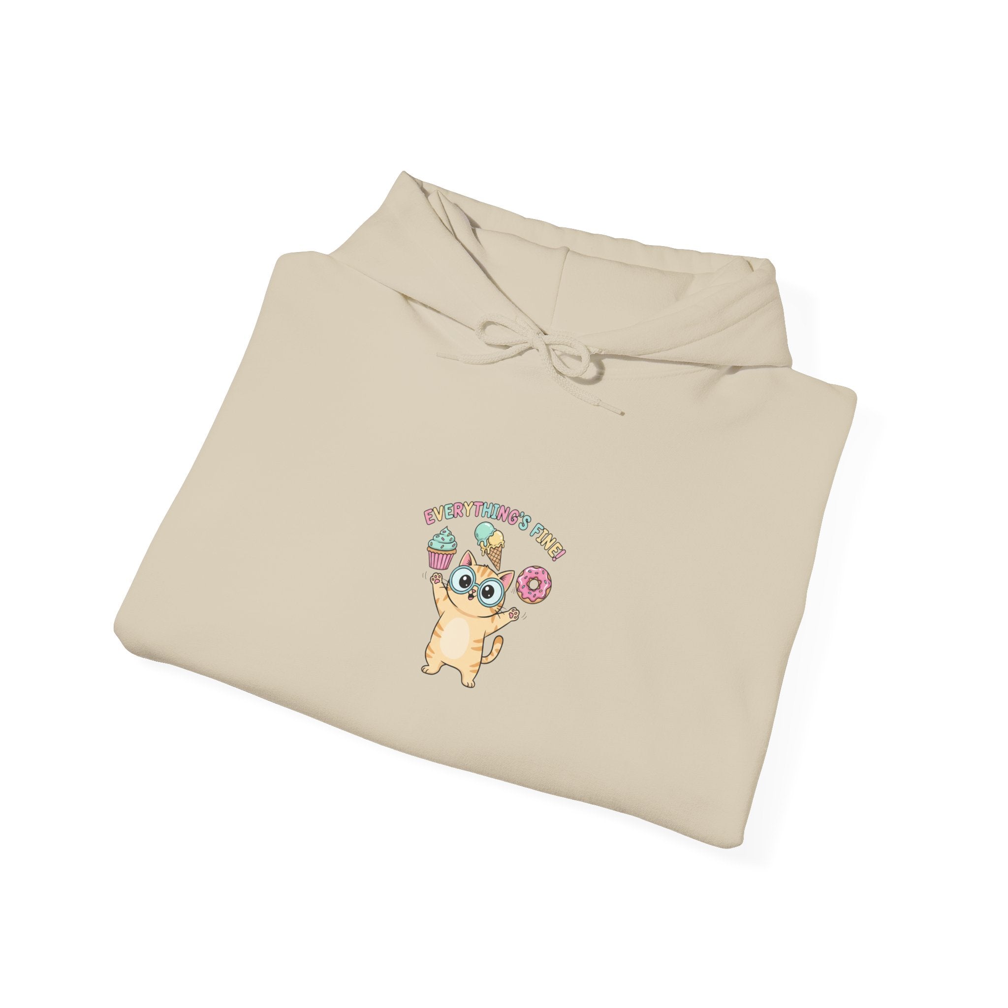 tiny monster holding donuts hoodie | mildly unhinged cute, chaotic kawaii