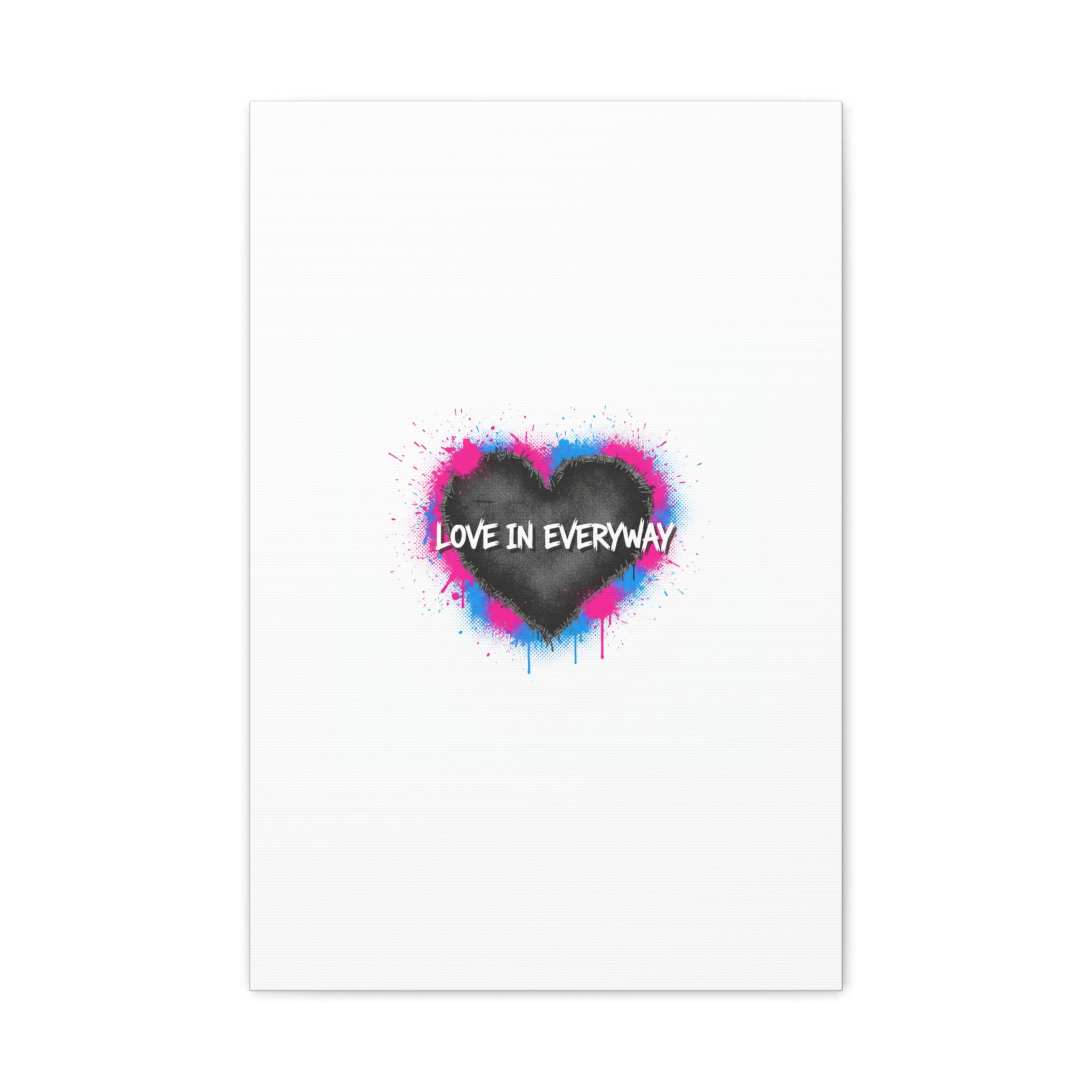 Love in Everyway Heart Canvas | Soft Grunge Hearts, Punk Heart Poster