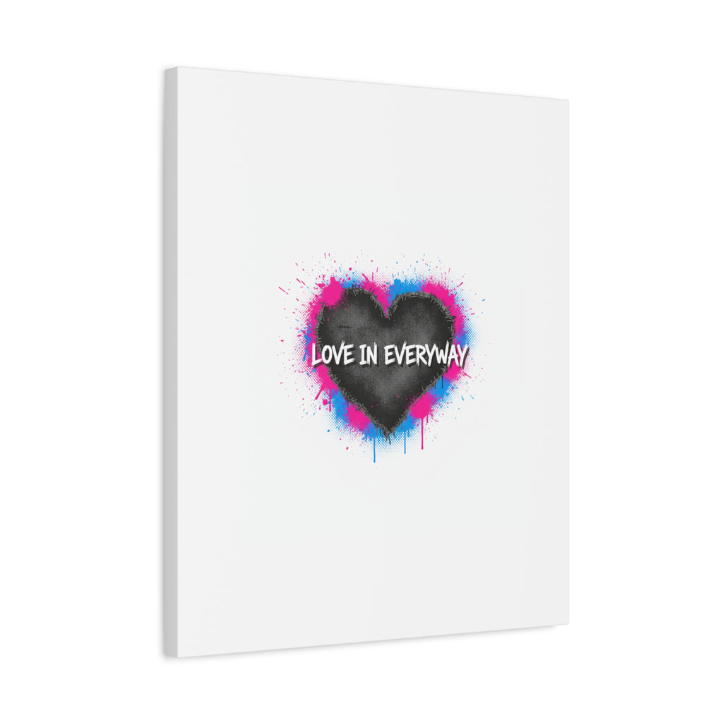 Love in Everyway Heart Canvas | Soft Grunge Hearts, Punk Heart Poster