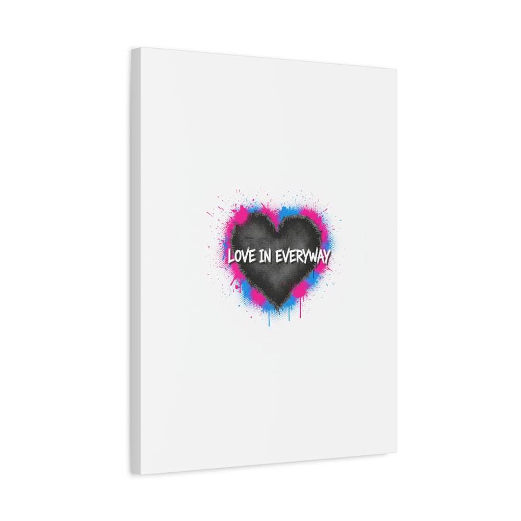 Love in Everyway Heart Canvas | Soft Grunge Hearts, Punk Heart Poster
