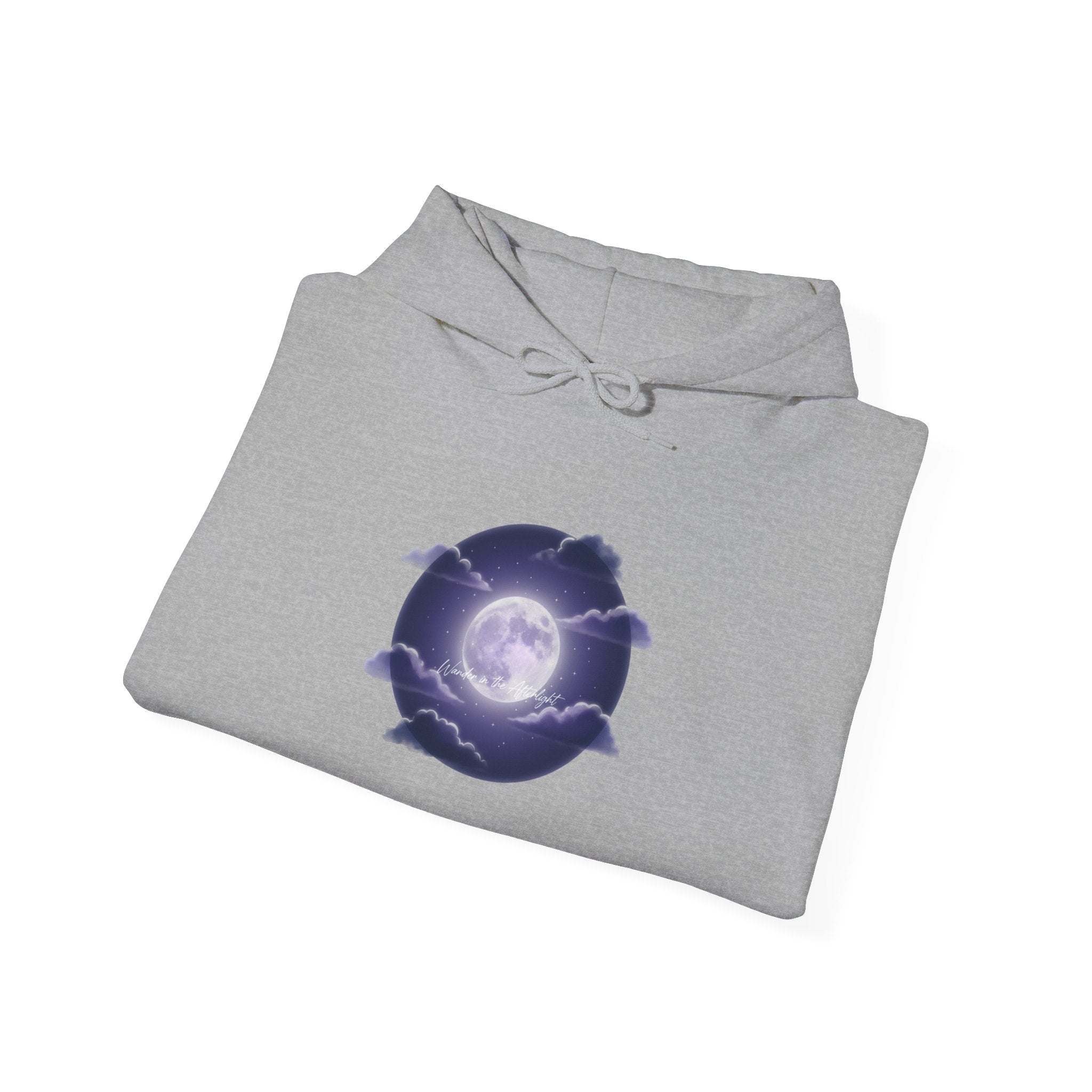 Luminous Night Bloom Hoodie | Afterlight Aesthetic, Cosmic Floral