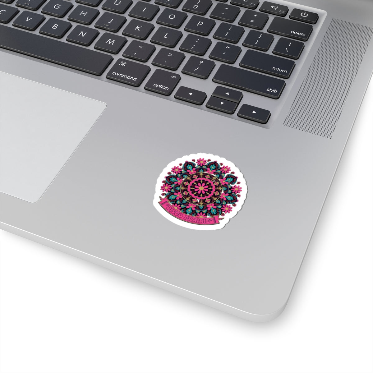 Disco Floral Mandala Sticker | disco florals, vintage paisley print