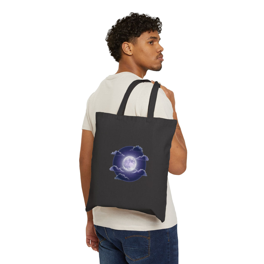 Luminous Moon Nightscape Tote | Afterlight Atmospheric, Cosmic Floral