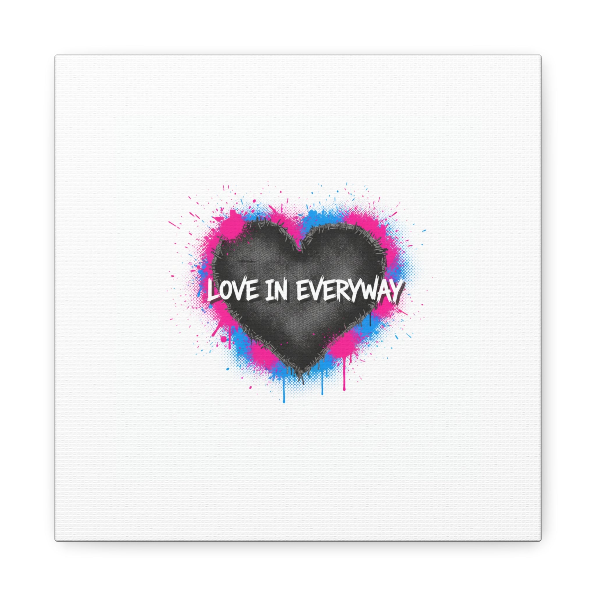 Love in Everyway Heart Canvas | Soft Grunge Hearts, Punk Heart Poster