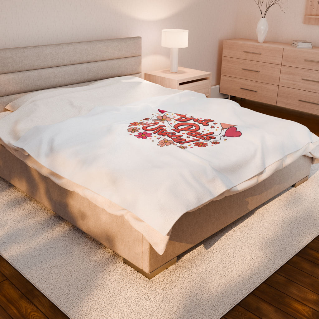 Gal Pals Unite Plush Blanket | Galentine’s design, female friendship