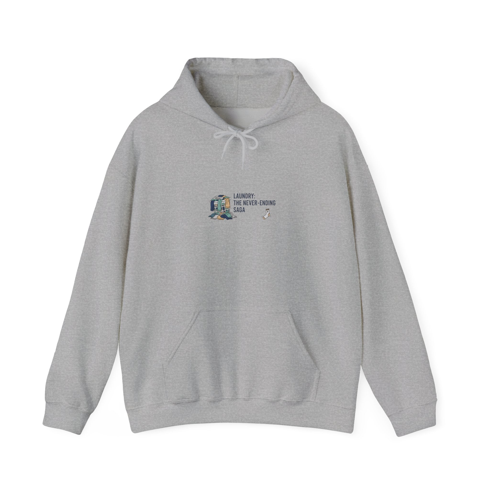 Never Folded Hoodie | laundry pile humor, lazy laundry design