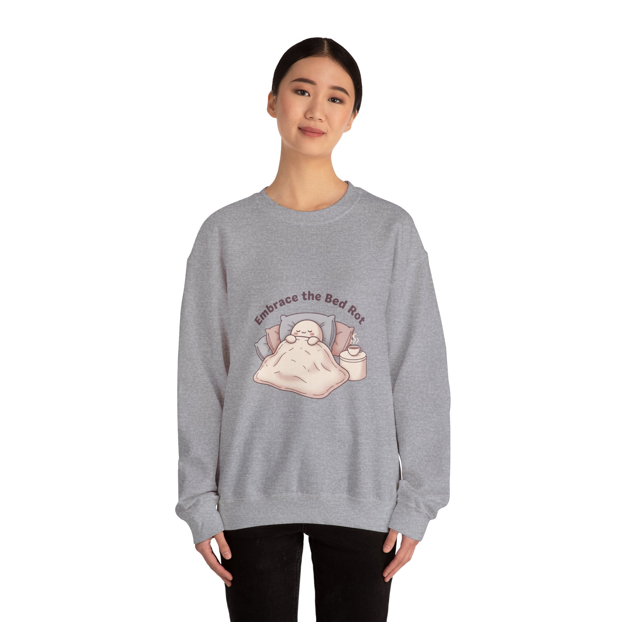 Embrace the Bed Rot Crewneck Sweatshirt | sleepy humor, nap club