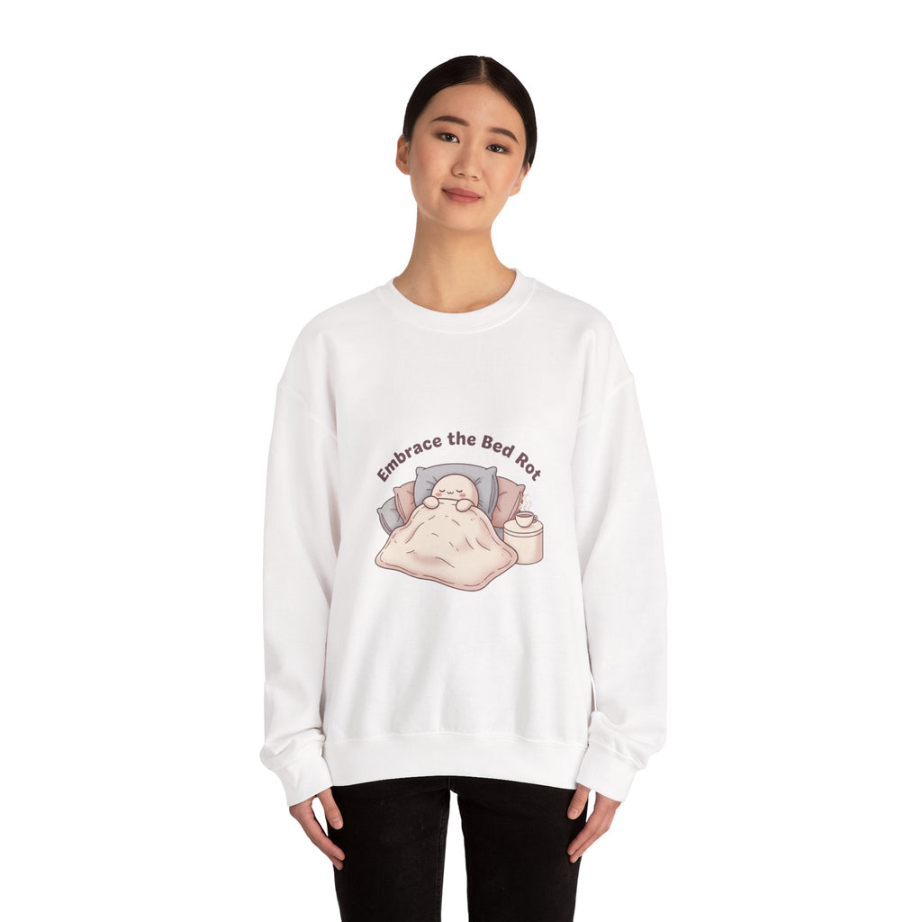 Embrace the Bed Rot Crewneck Sweatshirt | sleepy humor, nap club
