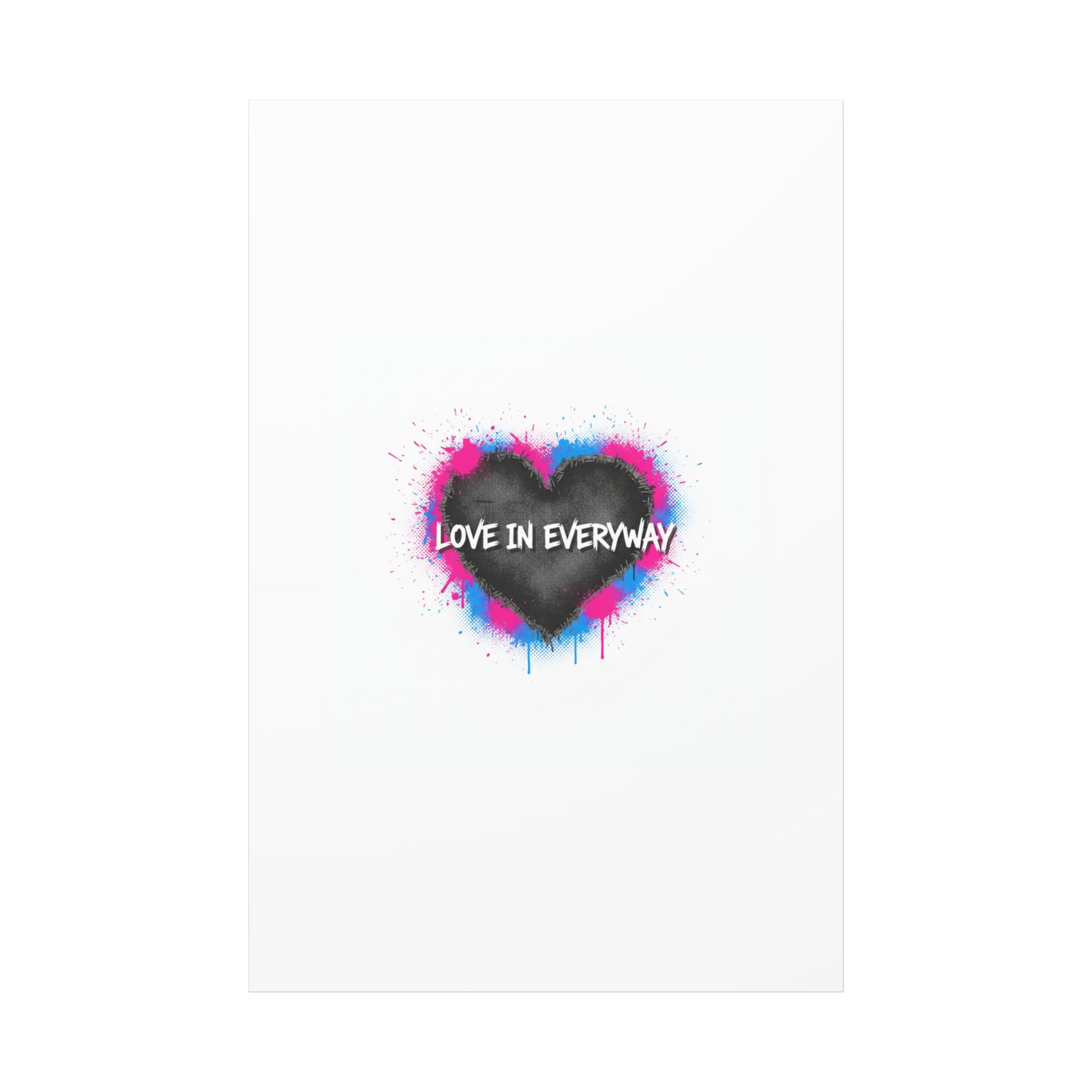 Love in Everyway Heart Canvas | Soft Grunge Hearts, Punk Heart Poster