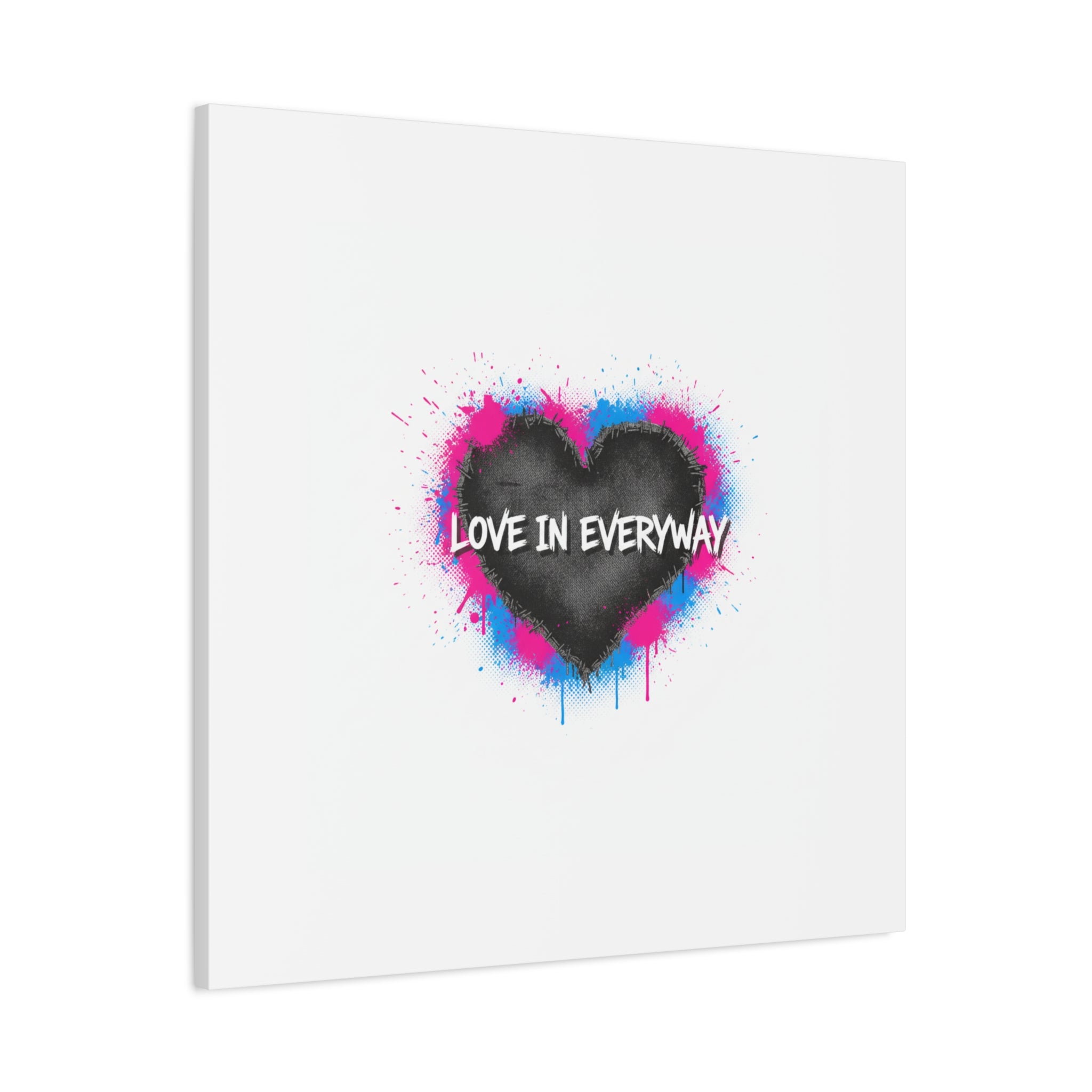 Love in Everyway Heart Canvas | Soft Grunge Hearts, Punk Heart Poster