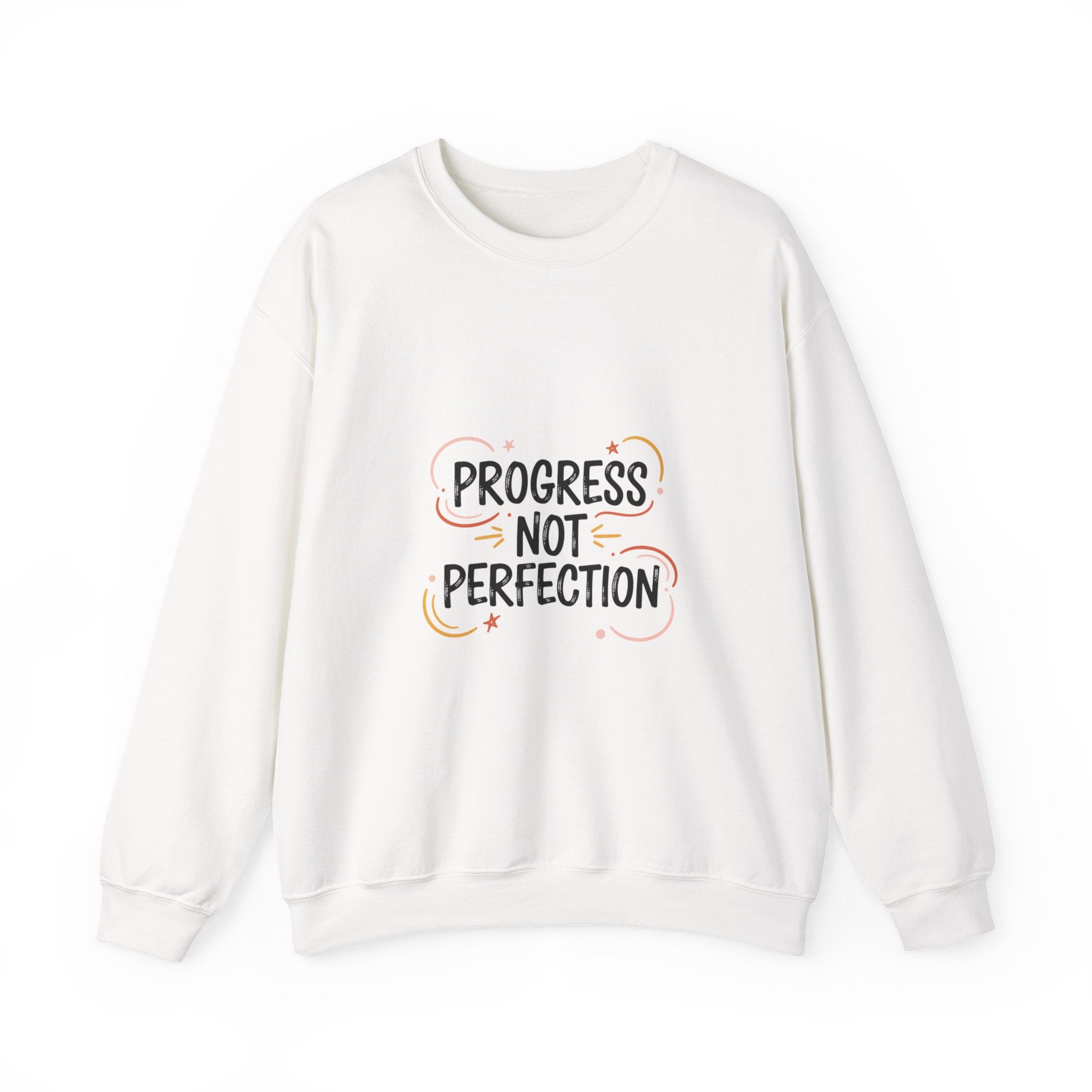 Progress Not Perfection Sweatshirt | handwritten marker font, brush script style