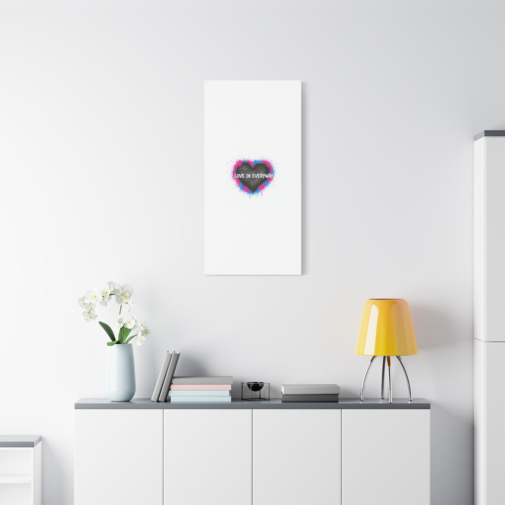 Love in Everyway Heart Canvas | Soft Grunge Hearts, Punk Heart Poster