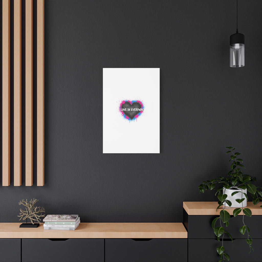 Love in Everyway Heart Canvas | Soft Grunge Hearts, Punk Heart Poster