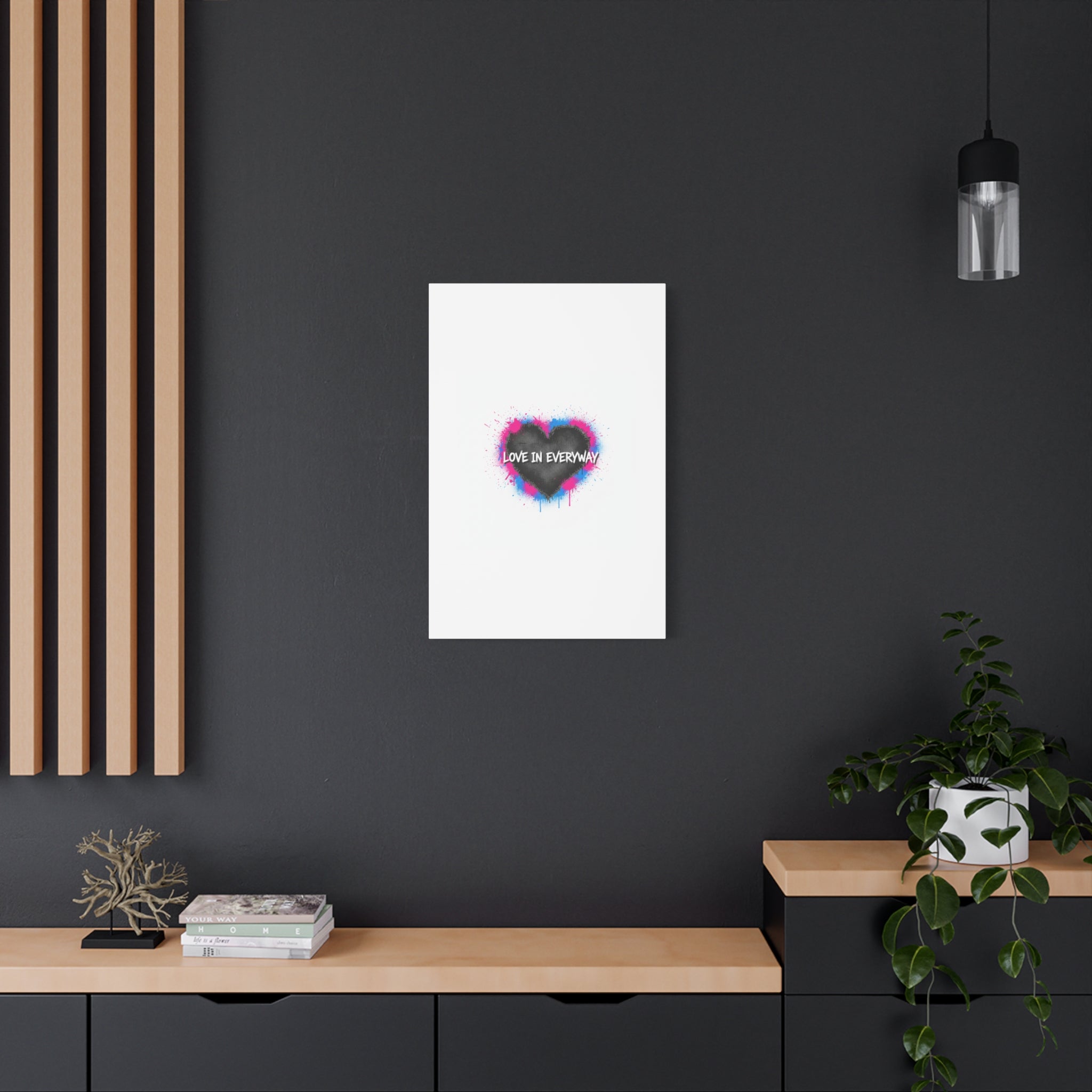 Love in Everyway Heart Canvas | Soft Grunge Hearts, Punk Heart Poster