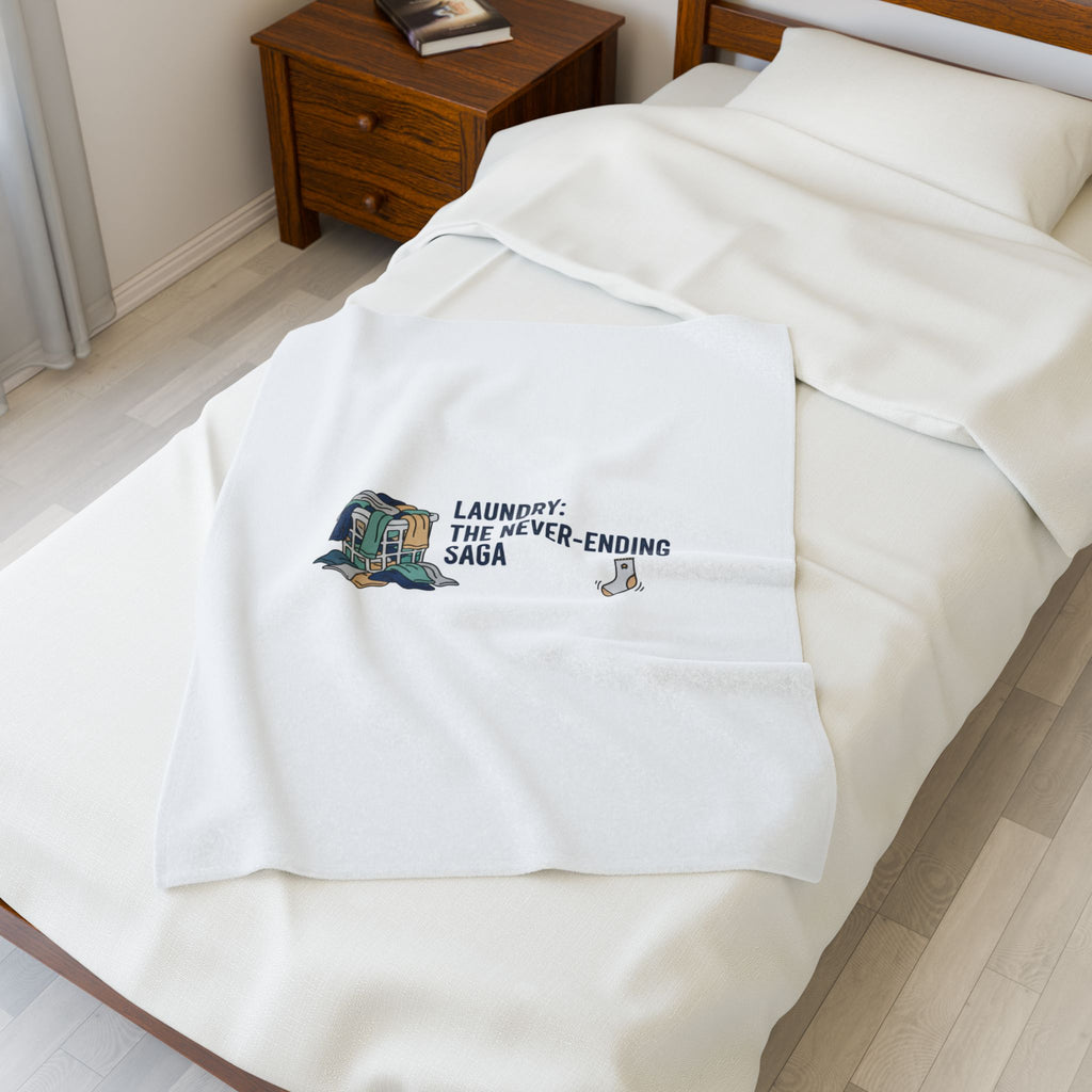 Laundry: The Never-Ending Saga Blanket | laundry pile humor, lazy laundry design