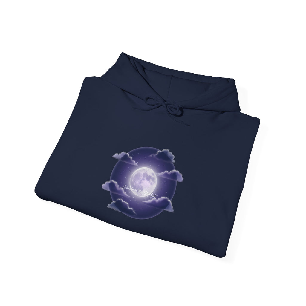 Luminous Night Bloom Hoodie | Afterlight Aesthetic, Cosmic Floral
