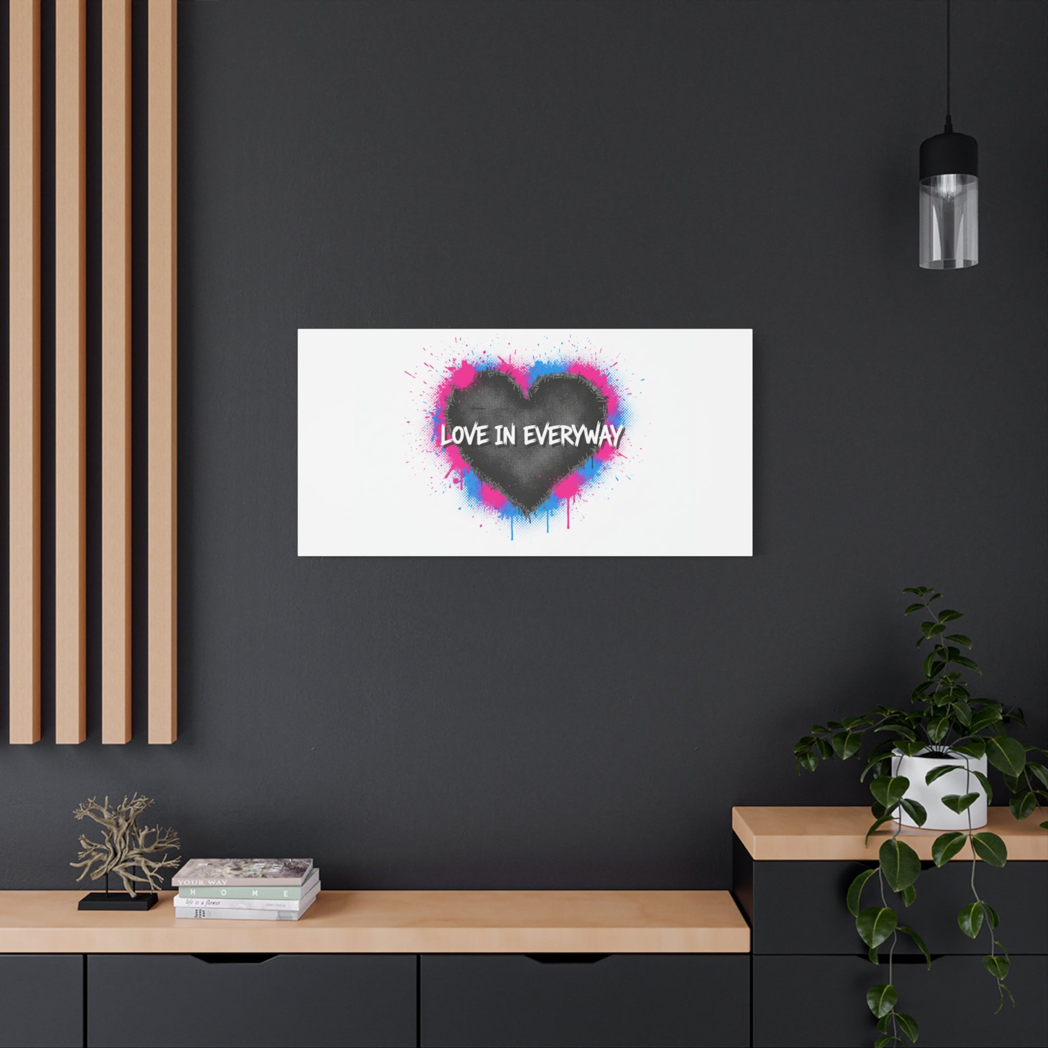 Love in Everyway Heart Canvas | Soft Grunge Hearts, Punk Heart Poster
