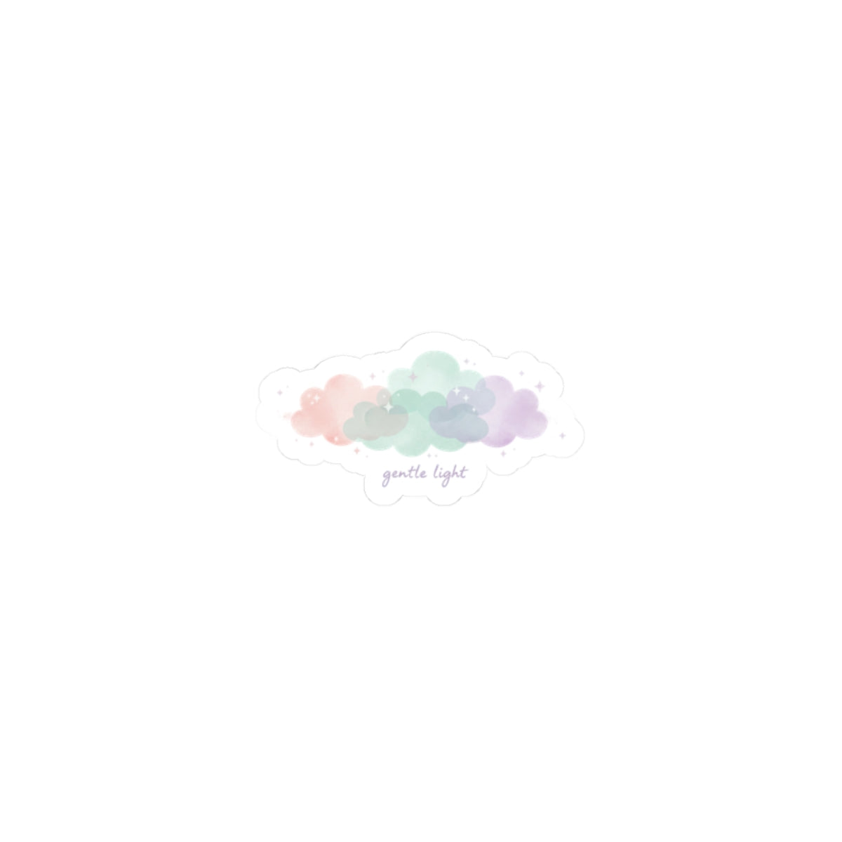 dreamy pastel cloud sticker | pastel winter design, soft spring vibe