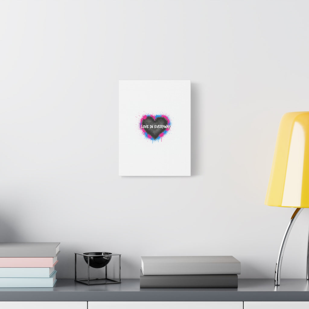 Love in Everyway Heart Canvas | Soft Grunge Hearts, Punk Heart Poster