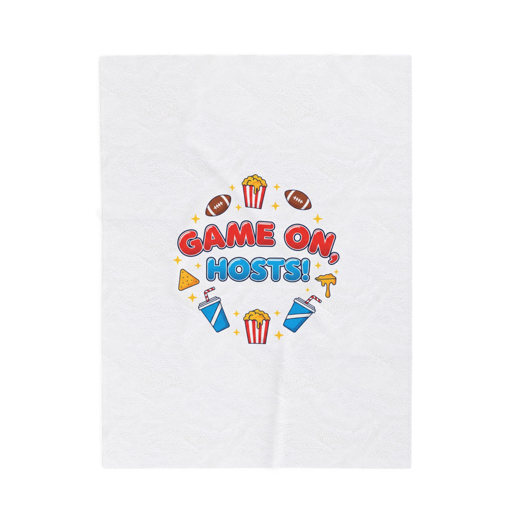 Game On Hosts Plush Blanket | Game Day Humor, Super Bowl Party