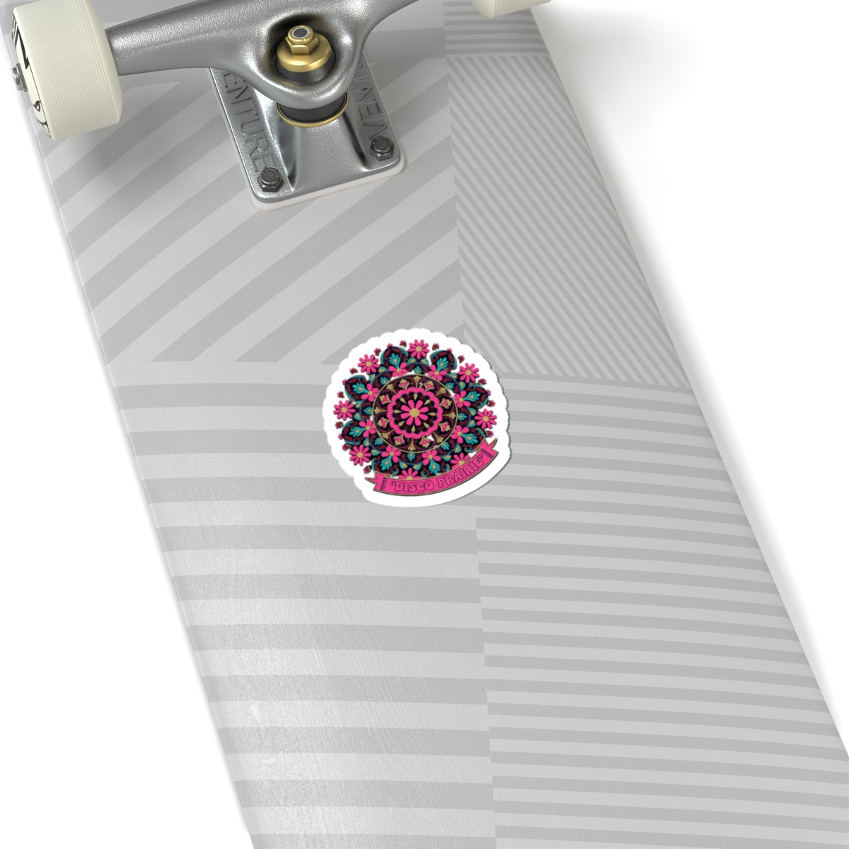 Disco Floral Mandala Sticker | disco florals, vintage paisley print
