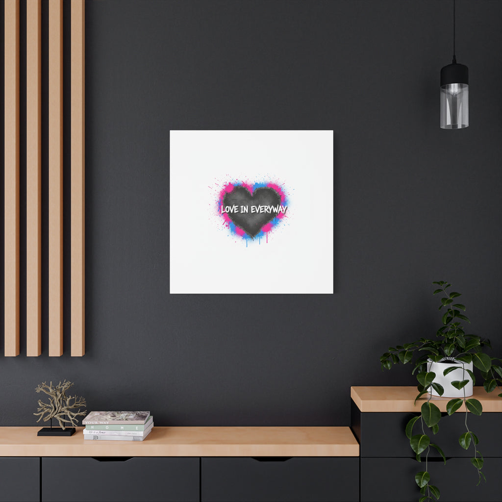 Love in Everyway Heart Canvas | Soft Grunge Hearts, Punk Heart Poster