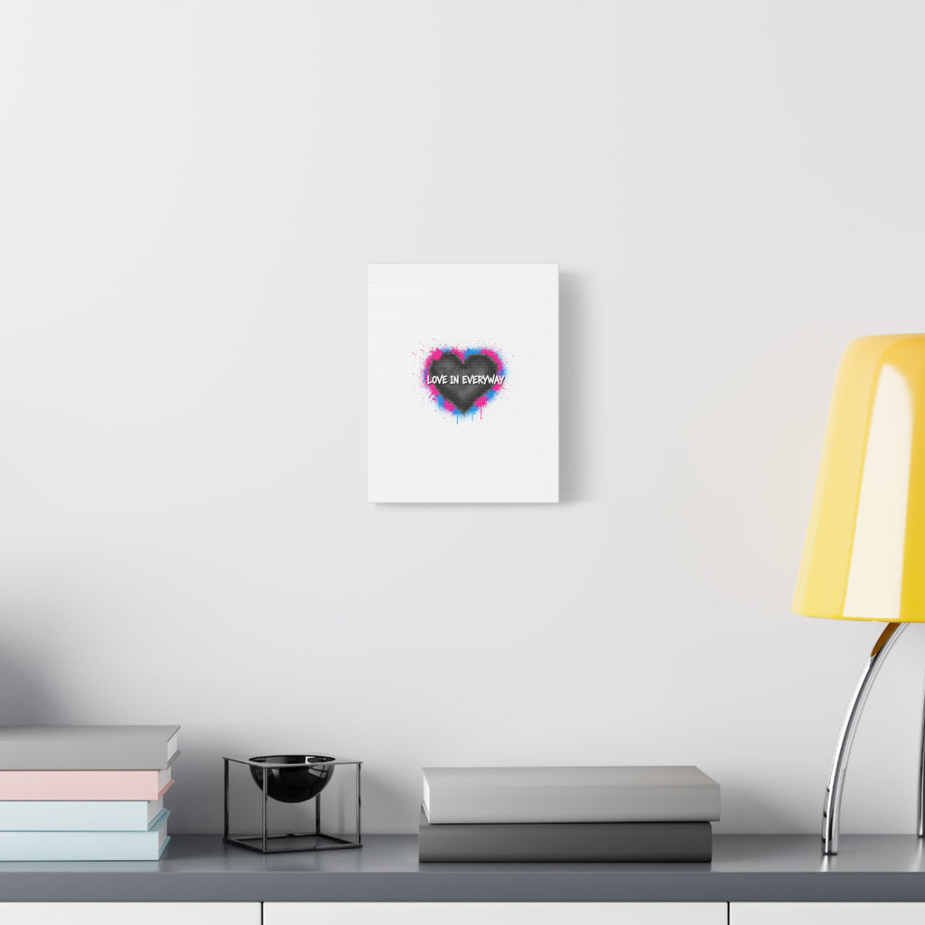 Love in Everyway Heart Canvas | Soft Grunge Hearts, Punk Heart Poster