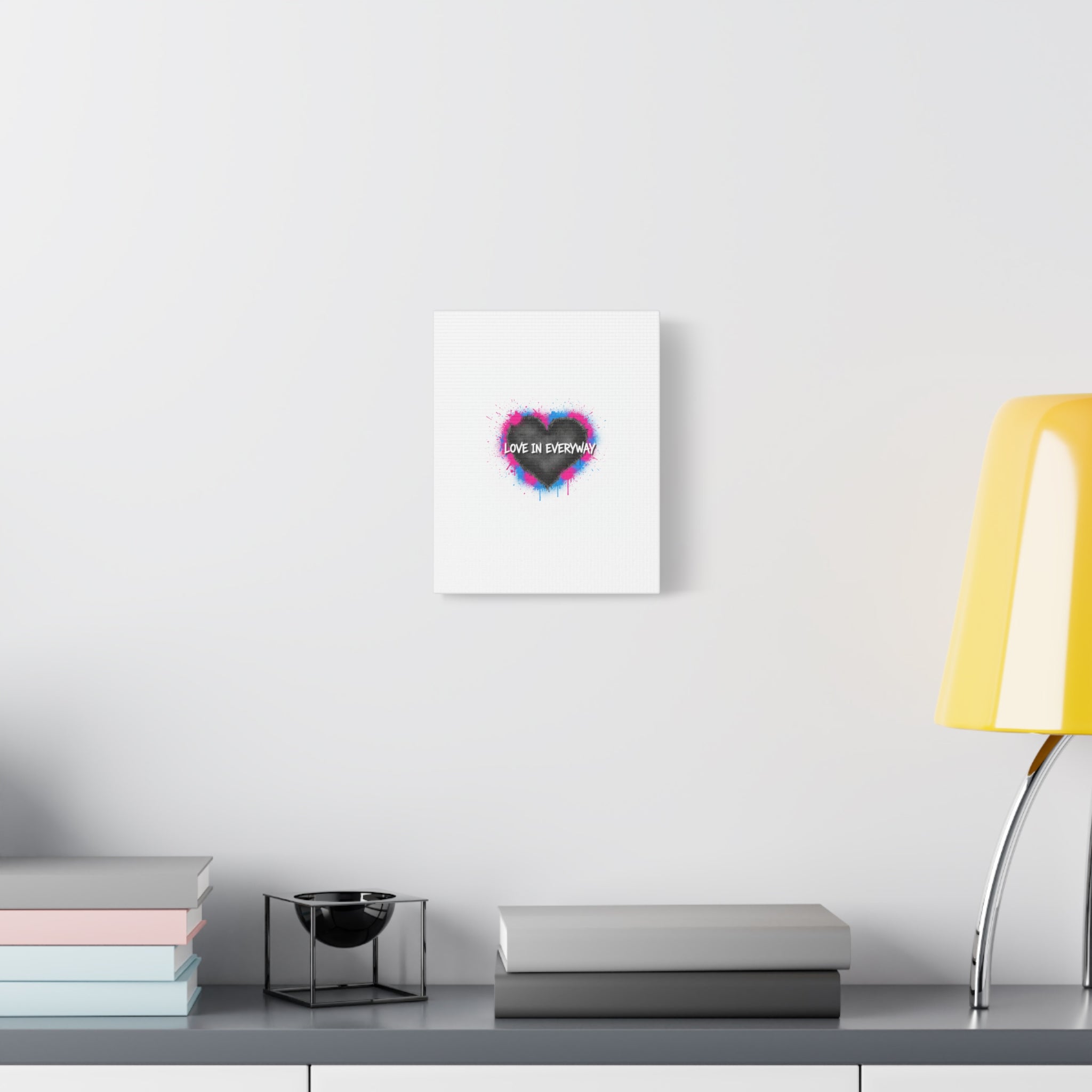 Love in Everyway Heart Canvas | Soft Grunge Hearts, Punk Heart Poster